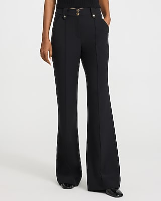 black dress trousers womens Women's Flare Pants These pants for tall Size:US26 Professional dress in july Lane Denim Mini Dress