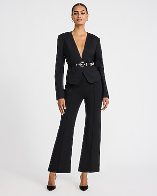 High Waisted Ankle Flare Pant Signature Ponte