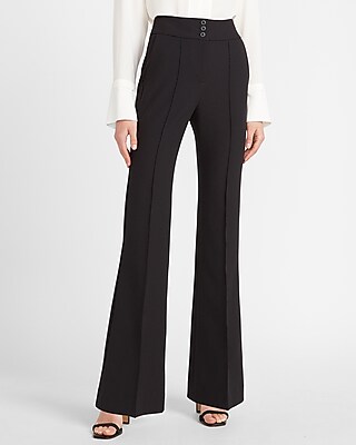 high rise flare dress pants