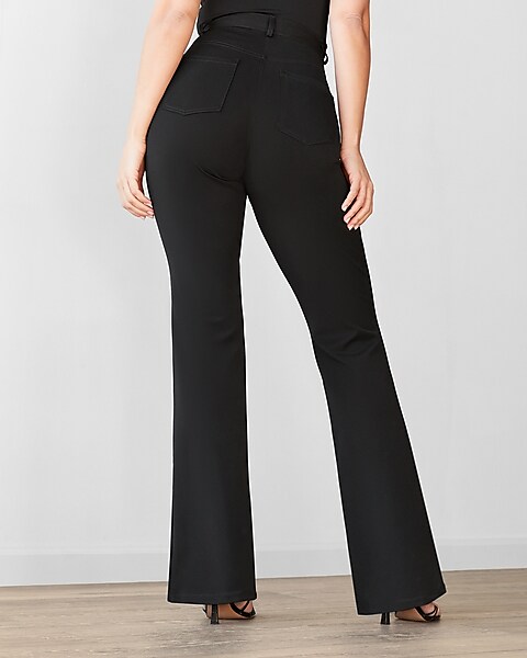 black high waist pants for ladies