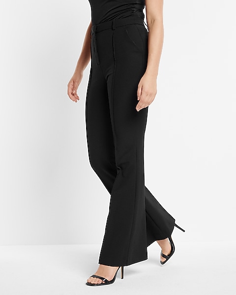 Super High Waisted Seamed Flare Pant