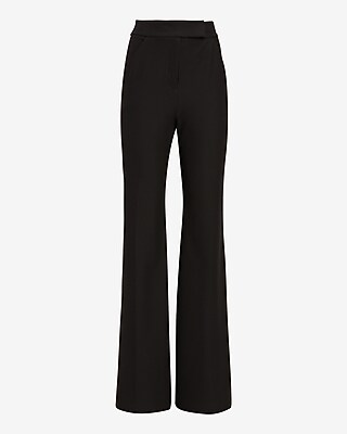 Super High Waisted Flare Trouser Pant | Express