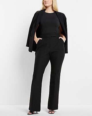 Super High Waisted Flare Trouser Pant | Express