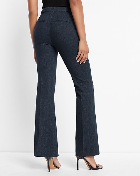 Editor Super High Waisted Twill Flare Pant