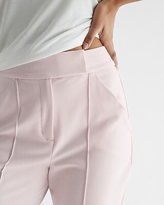 Super High Waisted Pintuck Flare Trouser Pant