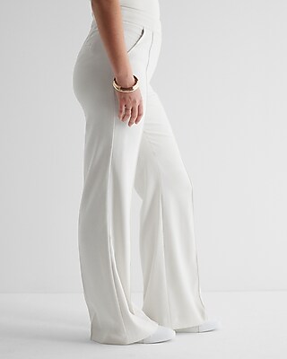 Super High Waisted Pintuck Flare Trouser Pant Express