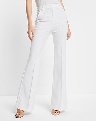 Super High Waisted Front Seam Slim Flare Pant