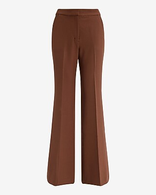 Editor Studio Stretch Twill High Waisted Flare Trouser | Express