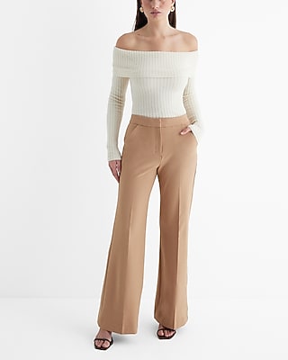 Editor Studio Stretch Twill High Waisted Flare Trouser