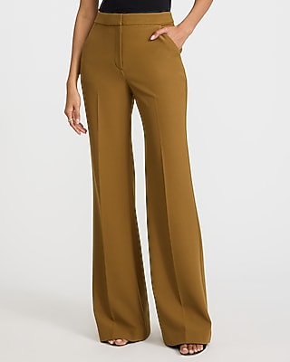 Editor Studio Stretch Twill High Waisted Flare Trouser | Express