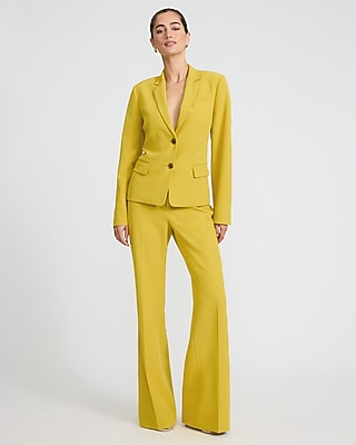 slim fit dress slacks Slit Lime Green wide leg pants – Posh And Paisely Boutique