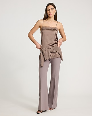 Editor Studio Stretch Twill High Waisted Flare Trouser