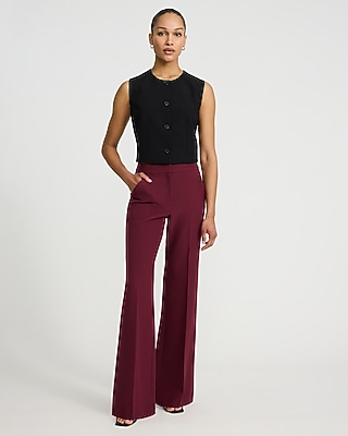 Editor Studio Stretch Twill High Waisted Flare Trouser - image 3