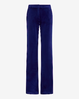 Editor High Waisted Velvet Flare Trouser
