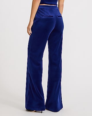 Editor High Waisted Velvet Flare Trouser