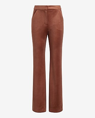 Editor High Waisted Velvet Corduroy Trouser Flare Pant