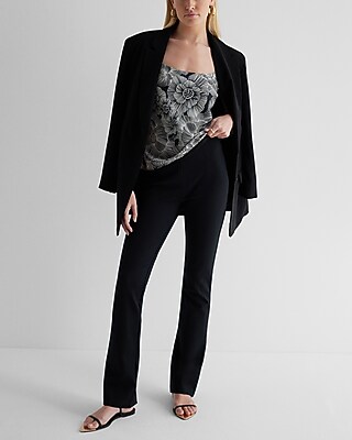 Columnist High Waisted Back Vent Skyscraper Pant | Express