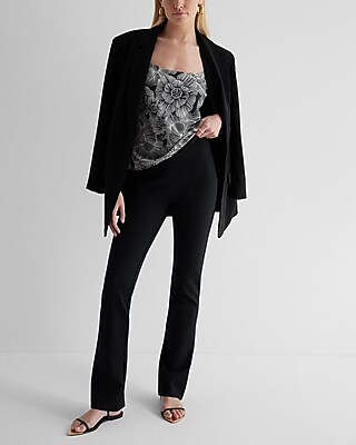 Columnist High Waisted Back Vent Skyscraper Pant | Express