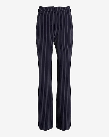 EXPRESS Editor Pants Women's Pants Stretchy Polished Cotton Black White  Blue Thick Stripes New W TAGS Condition Vintage by EXPRESS Size 8 -   Israel