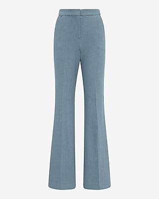 Editor Heathered Stretch Twill High Waisted Flare Trouser - image 5