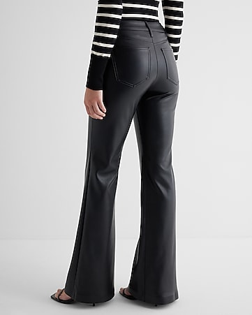 Women's High Waisted Black Flared Pants - Black Dressy Flared Pants – Moda  Xpress