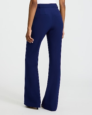 Editor Studio Stretch Twill High Waisted Slim Flare Pant