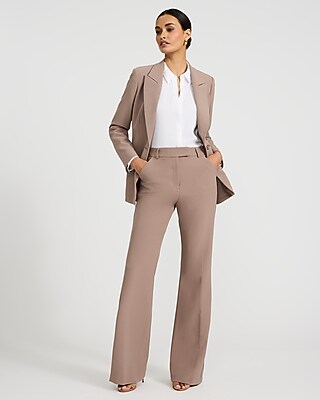 Editor Studio Stretch Twill High Waisted Slim Flare Pant