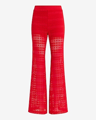 High Waisted Lace Flare Pant