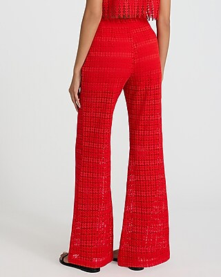 High Waisted Lace Flare Pant