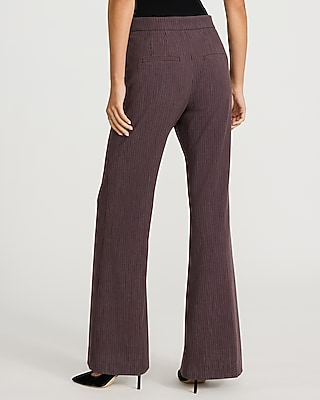Editor Striped High Waisted Flare Trouser