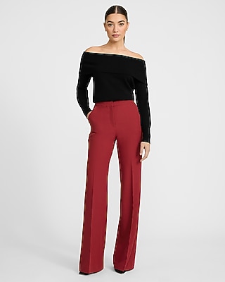 Editor Signature Stretch High Waisted Flare Trouser
