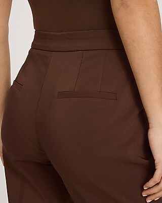 Editor Stretch Cotton High Waisted Flare Trouser
