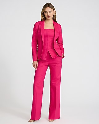 Editor Stretch Cotton High Waisted Flare Trouser