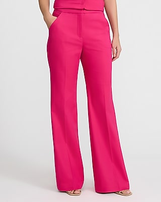 Editor Stretch Cotton High Waisted Flare Trouser