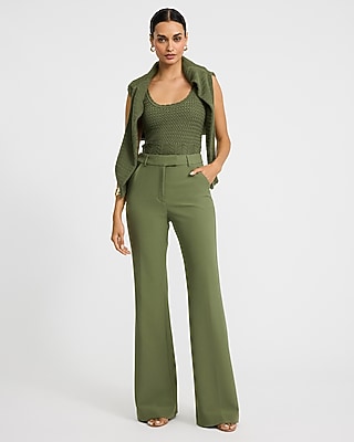 Editor Signature Stretch High Waisted Slim Flare Pant