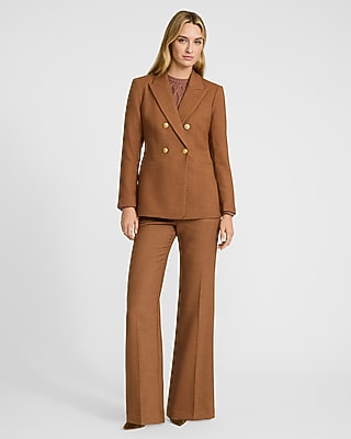 Editor High Waisted Flannel Flare Trouser