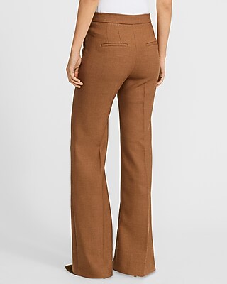 Editor High Waisted Flannel Flare Trouser