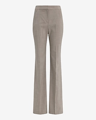 Editor Mini Houndstooth High Waisted Trouser Flare