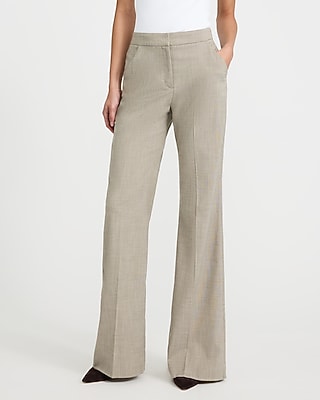 Editor Mini Houndstooth High Waisted Trouser Flare