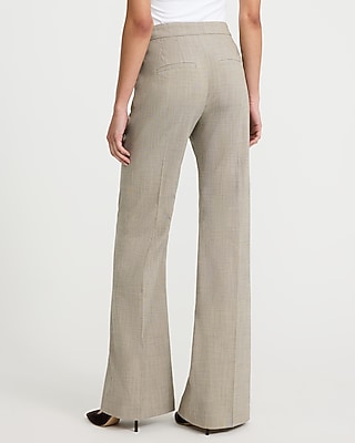 Editor Mini Houndstooth High Waisted Trouser Flare