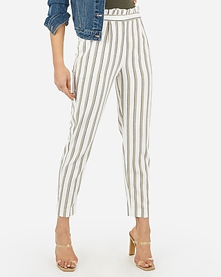 high waisted ruffle trousers