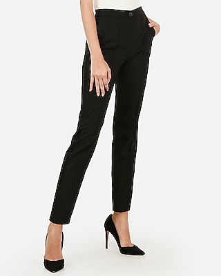 High Waisted Seamed Ankle Pant | Express