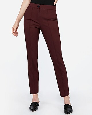 High Waisted Seamed Ankle Pant