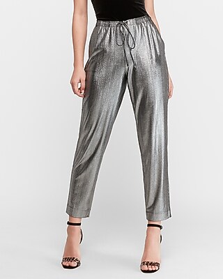 metallic joggers womens