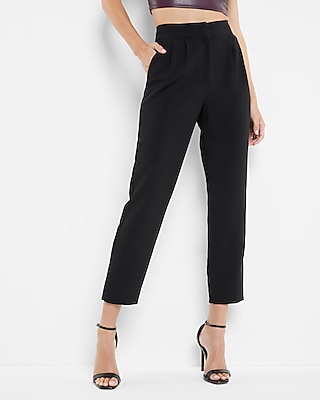 Pleated High-Waisted Tailored Pants, HOTPING