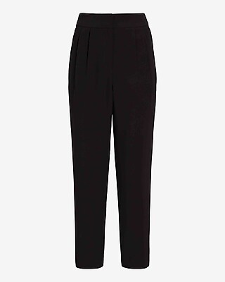 Super High Waisted Pleated Ankle Pant