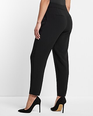Super High Waisted Pleated Ankle Pant