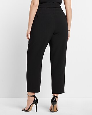 Super High Waisted Pleated Ankle Pant