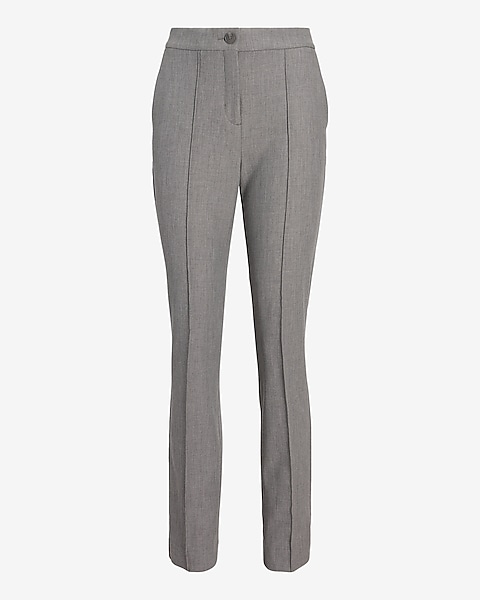 High Waisted Seamed Front Ankle Pant | Express High Waisted Seamed Front Ankle Pant | Express