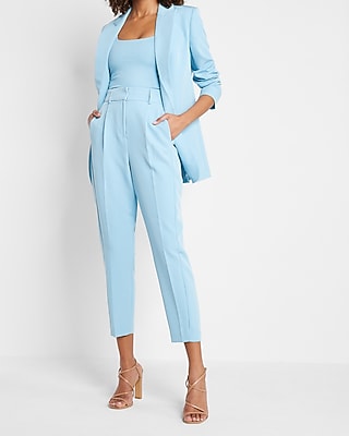 High Waisted Pleated Ankle Pant